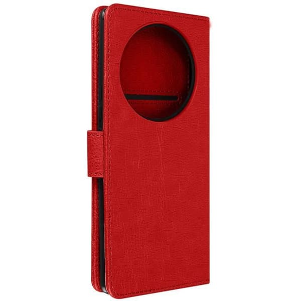 Fodral till Honor Magic 5 Pro - AVIZAR - Chesterfield - Röd - Videostödfunktion