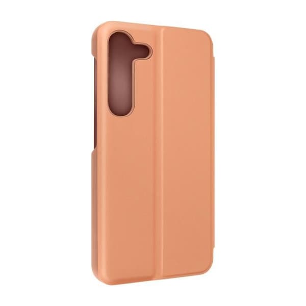AVIZAR skal till Samsung Galaxy S23 - genomskinligt fodral med spegelflip roséguld