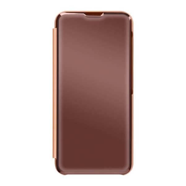 AVIZAR skal till Samsung Galaxy S23 - genomskinligt fodral med spegelflip roséguld