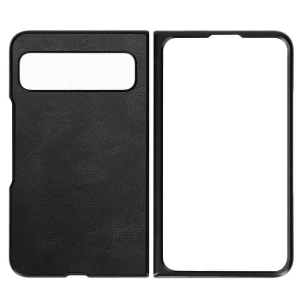 Hårt skyddsfodral för Google Pixel Fold - AVIZAR - Svart - Syntet - Mjuk beläggning