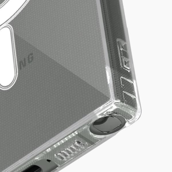 MagSafe Fodral till Samsung Galaxy S23 Ultra - AVIZAR - Gel Silikon - Genomskinlig - Förstärkta hörn