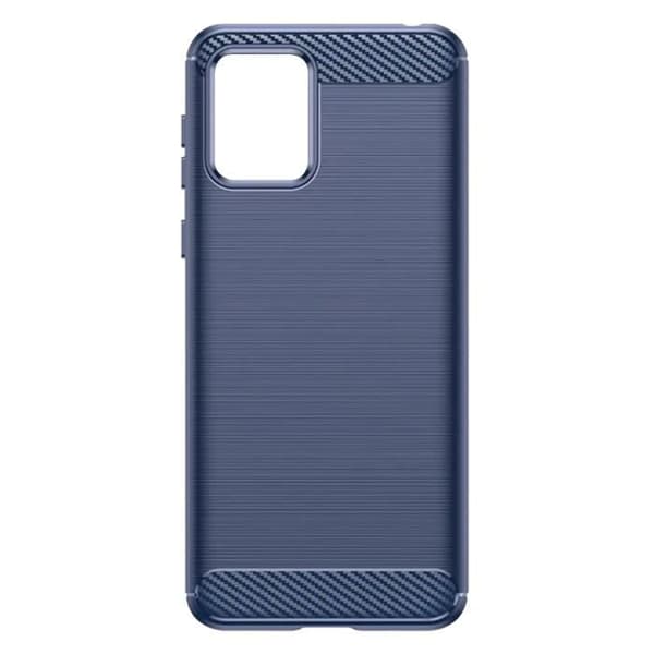 Fodral till Motorola Moto E13 - AVIZAR - Stel - Blå - Borstad koleffekt