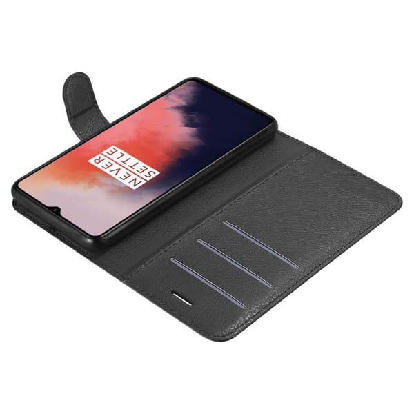 OnePlus 7T Suojakotelo Lompakkokotelo Matkapuhelinkotelo Suojakuori jossa magneettisuljenta, jalusta-toiminto ja korttitasku