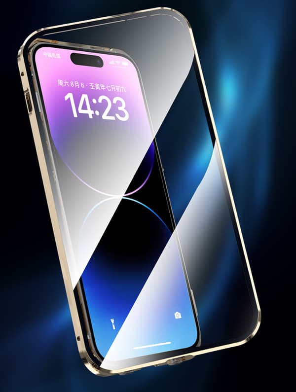 INF Buckle Anti-Peeping telefondeksel med linsebeskytter kompatibel med iPhone iPhone 14 Pro Max