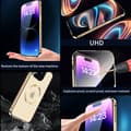 Miniatyrbilde 2 av 5: INF Dobbeltsidig HD-telefondeksel med spenne med linsebeskytter kompatibel med iPhone iPhone 14 Pro
