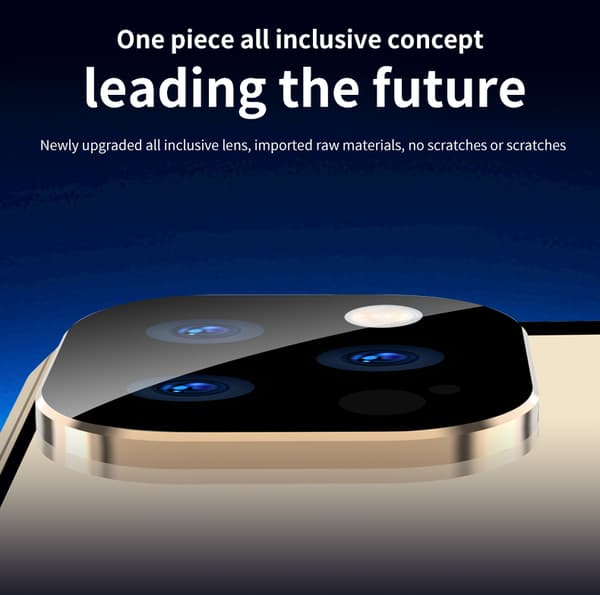 Dubbelsidigt spänne HD telefonfodral med linsskydd för iPhone iPhone 13 Pro