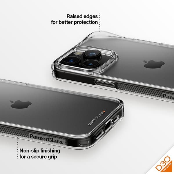PanzerGlass iPhone 15 Pro Max Kuori HardCase D3O Läpinäkyvä Kirkas