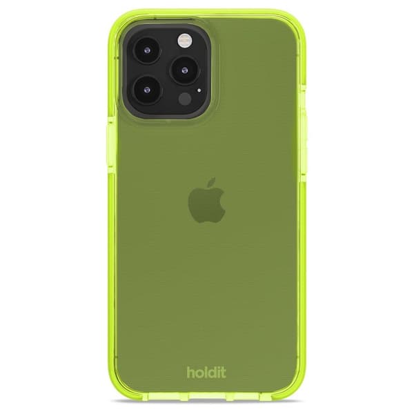 holdit iPhone 13 Pro Max Cover Seethru Acid Green