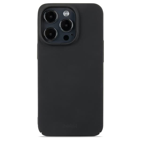 holdit iPhone 15 Pro Kuori Slim Case Musta