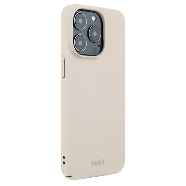 holdit iPhone 15 Pro Kuori Slim Case Light Beige