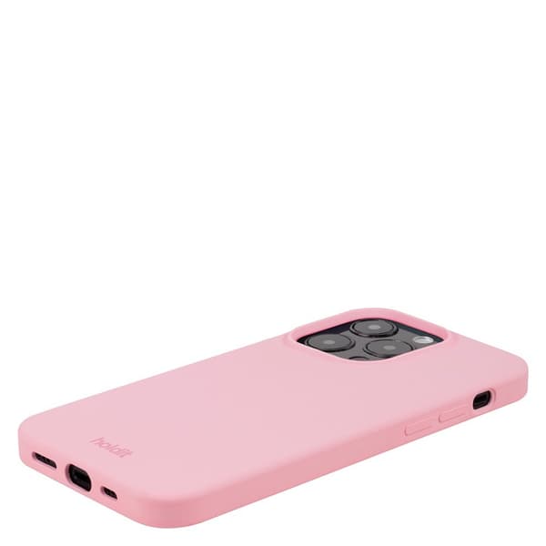 holdit iPhone 15 Pro Kuori Silikoni Vaaleanpunainen