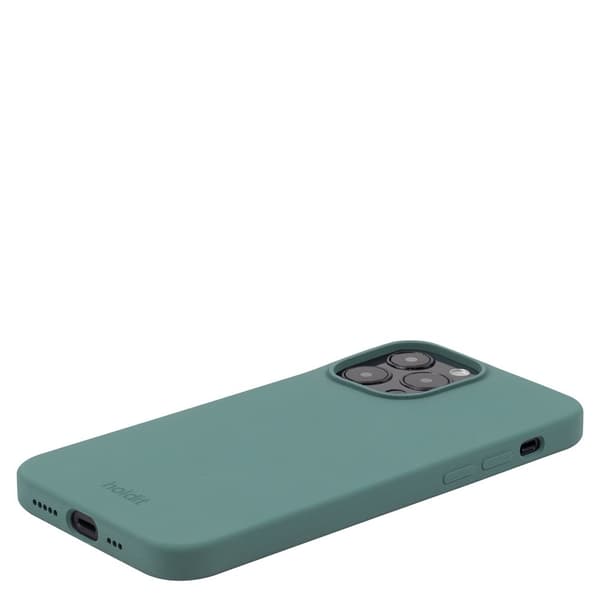 holdit iPhone 15 Pro Cover Silikone Moss Green