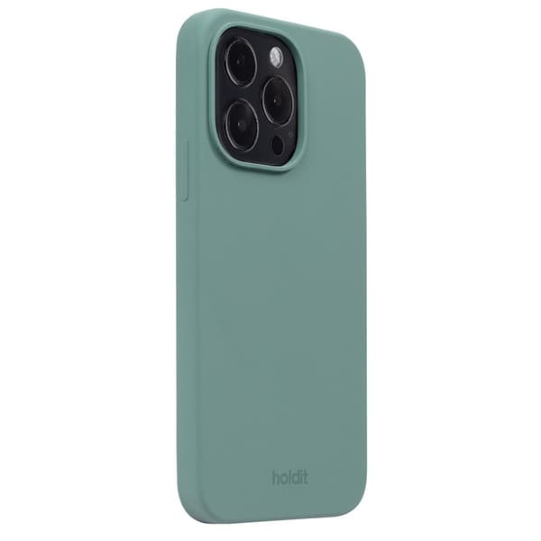 holdit iPhone 15 Pro Cover Silikone Moss Green