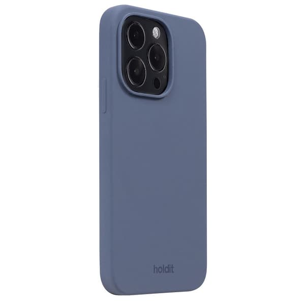 holdit iPhone 15 Pro Deksel Silikon Pacific Blue