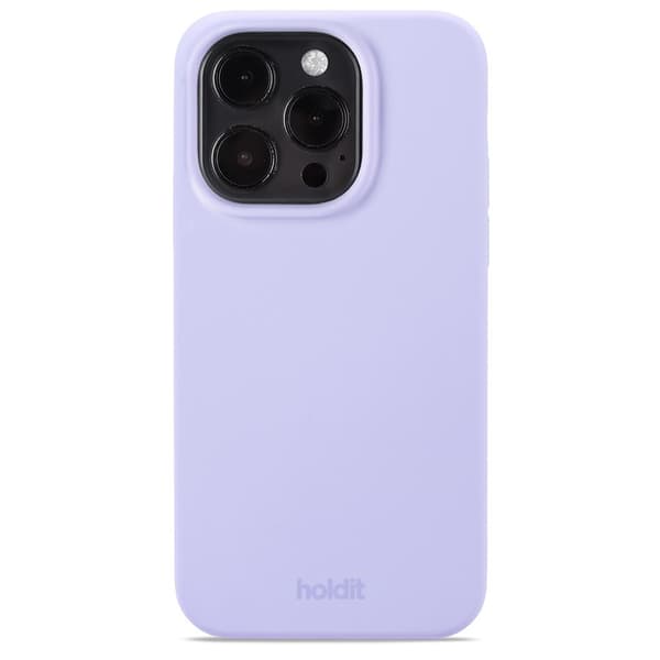 holdit iPhone 15 Pro Cover Silikone Lavendel