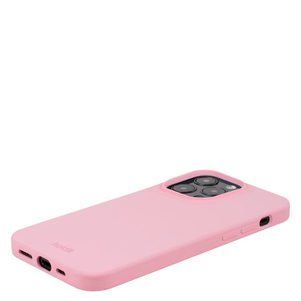 holdit iPhone 15 Pro Max Kuori Silikoni Vaaleanpunainen