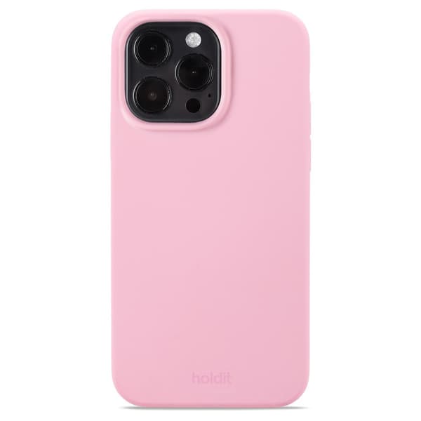 holdit iPhone 15 Pro Max Kuori Silikoni Vaaleanpunainen