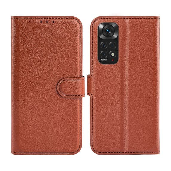 Xiaomi Redmi Note 11 Pro Plånboksfodral med Stativ – Brun