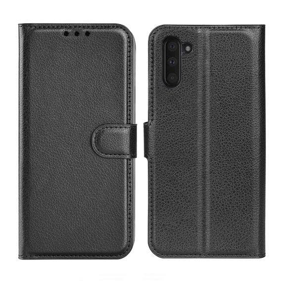 Samsung Note 10 Plånboksfodral med Stativ - Svart