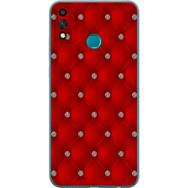 Honor 9X Lite Läpinäkyvä kuori Punainen luksus