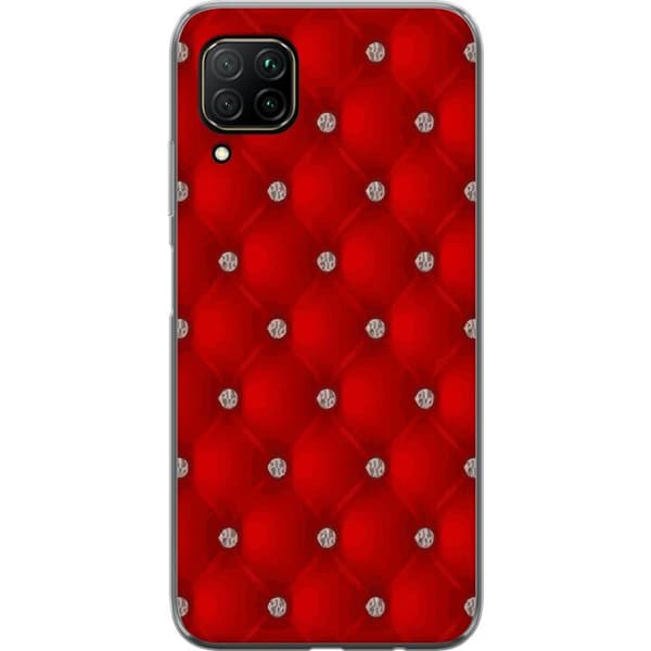 Huawei P40 lite Läpinäkyvä kuori Punainen luksus