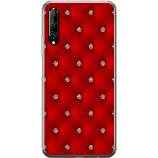 Huawei P smart Pro 2019 Läpinäkyvä kuori Punainen luksus