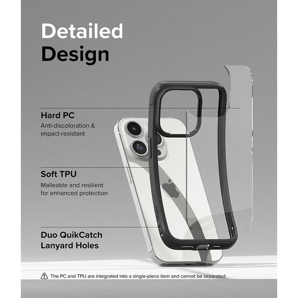 Ringke iPhone 15 Pro Max Kuori Fusion Bold Musta