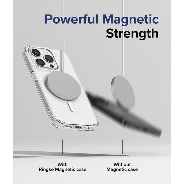 Ringke iPhone 15 Pro Max Skal Fusion Magnetic Matte Clear