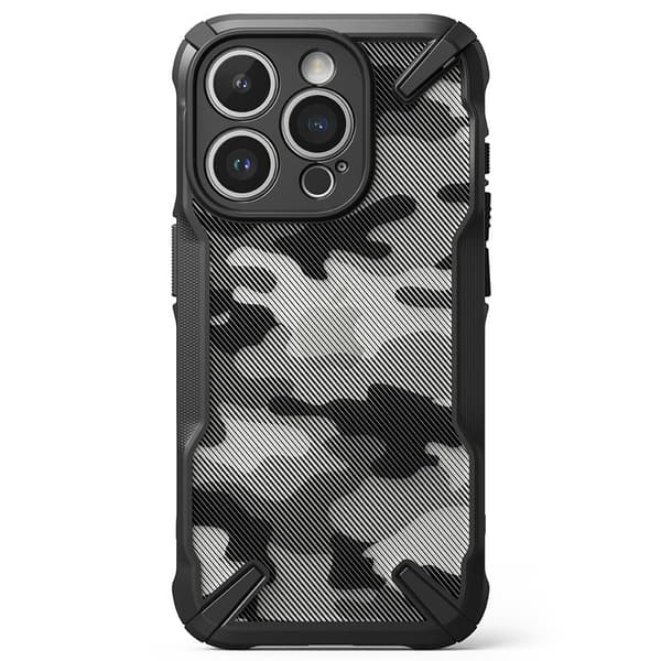 Ringke iPhone 15 Pro Max Cover Fusion X Design Camo Black