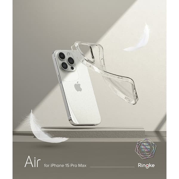 Ringke iPhone 15 Pro Max Kuori Air Glitter Clear