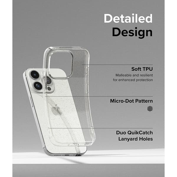 Ringke iPhone 15 Pro Max Kuori Air Glitter Clear