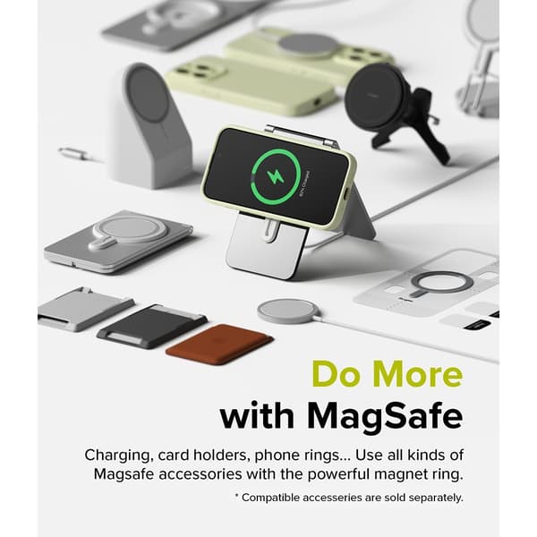 Ringke iPhone 15 Pro Max Kuori Silicone Magnetic Sunny Lime