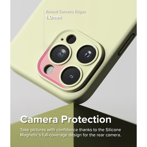Ringke iPhone 15 Pro Max Kuori Silicone Magnetic Sunny Lime