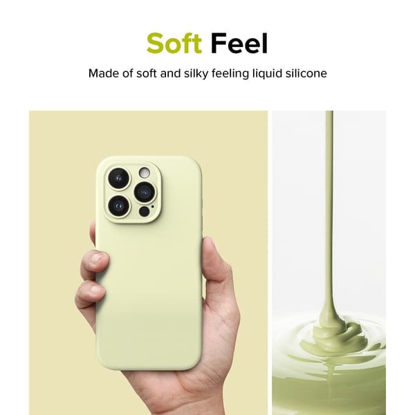 Ringke iPhone 15 Pro Max Kuori Silicone Magnetic Sunny Lime