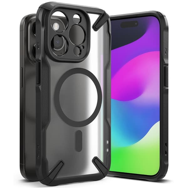 Ringke iPhone 15 Pro Max Cover Fusion X Magnetic Matte Black