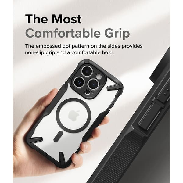 Ringke iPhone 15 Pro Max Cover Fusion X Magnetic Matte Black
