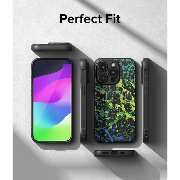 Ringke iPhone 15 Pro Max Deksel Onyx Design Action Painting