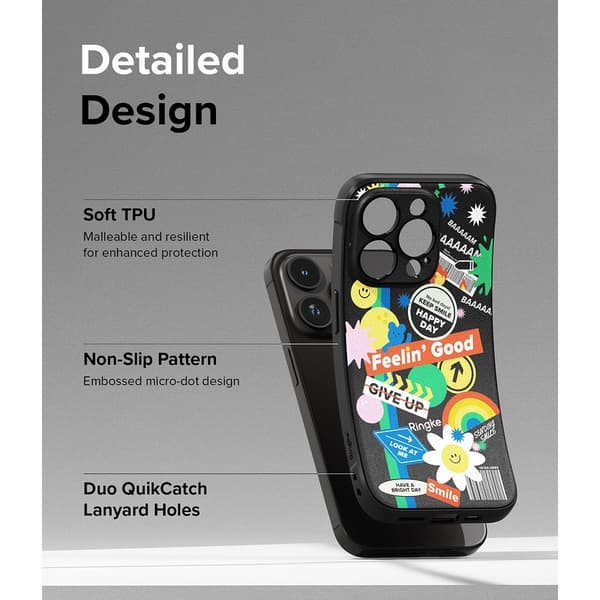Ringke iPhone 15 Pro Max Kuori Onyx Design Sticker