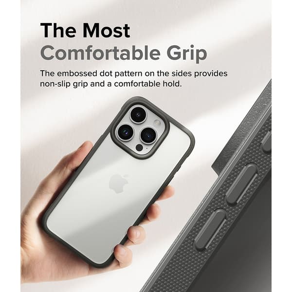 Ringke iPhone 15 Pro Max Skal Fusion Bold Grå