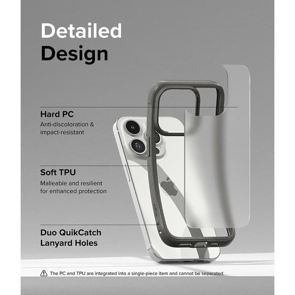 Ringke iPhone 15 Pro Max Kuori Fusion Bold Matte Gray