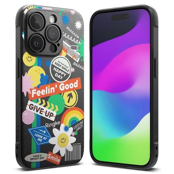 Ringke iPhone 15 Pro Kuori Onyx Design Sticker