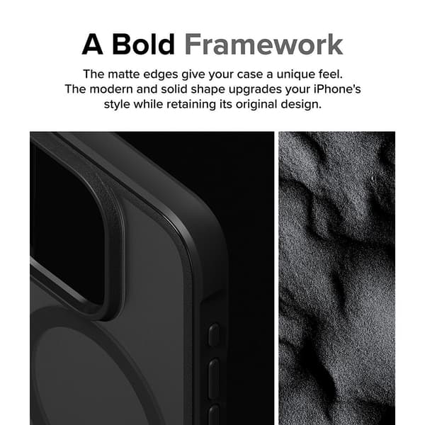 Ringke iPhone 15 Pro Skal Fusion Bold Magnetic Matte Black