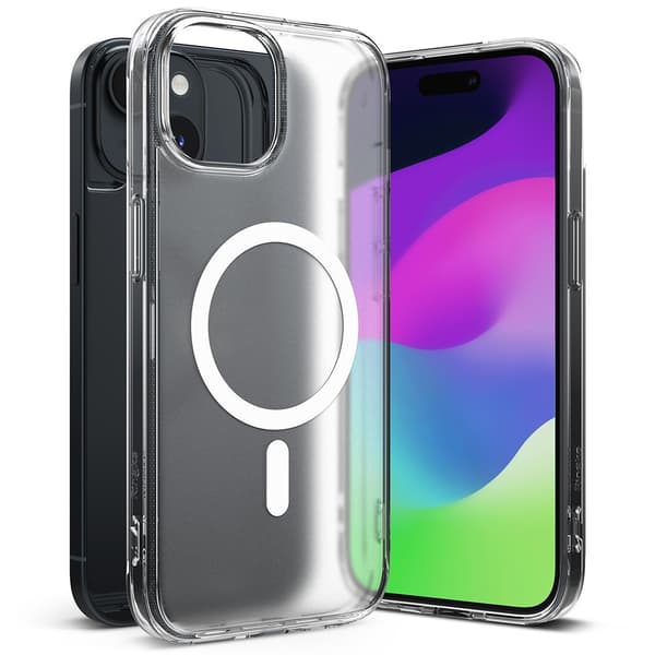 Ringke iPhone 15 Plus Kuori Fusion Magnetic Matte Clear