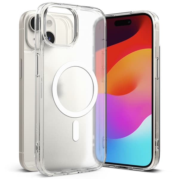 Ringke iPhone 15 Plus Kuori Fusion Magnetic Matte Clear
