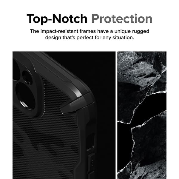 Ringke iPhone 15 Plus Kuori Fusion X Design Camo Black