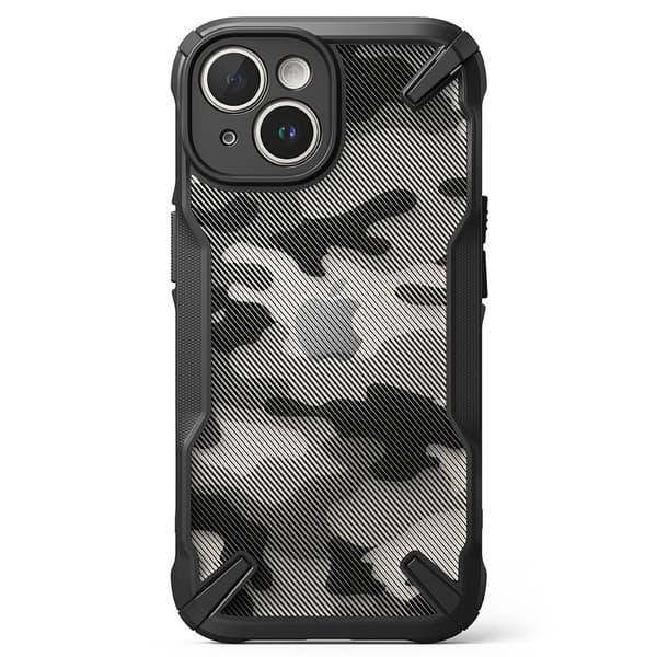 Ringke iPhone 15 Plus Kuori Fusion X Design Camo Black