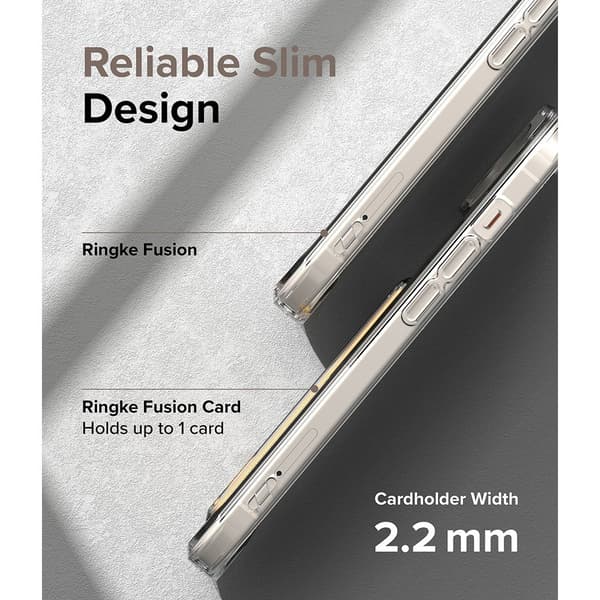 Ringke iPhone 15 Plus Kuori Fusion Card Clear