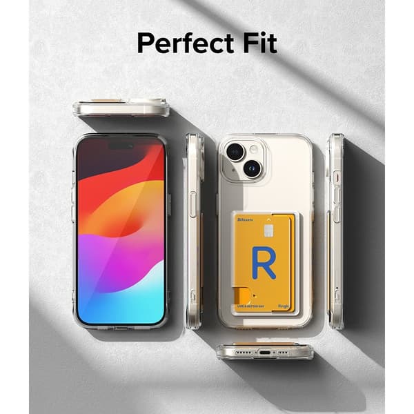 Ringke iPhone 15 Plus Kuori Fusion Card Clear