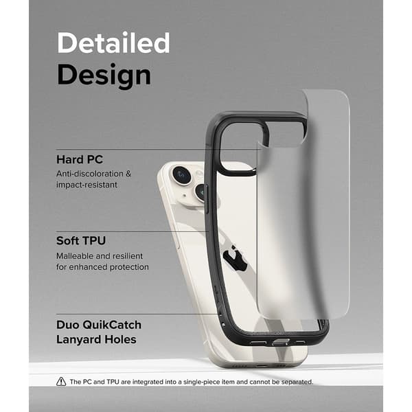 Ringke iPhone 15 Plus Kuori Fusion Bold Matte Black
