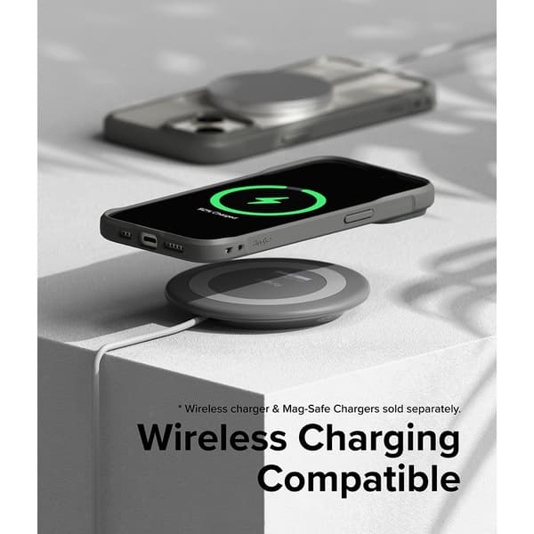 Ringke iPhone 15 Plus Kuori Fusion Bold Matte Gray